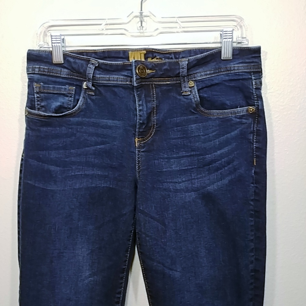 Kut from the Kloth Dark Wash Roll Cuff Jeans sz 6